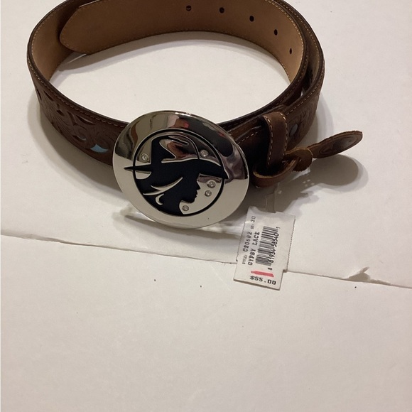 Brighton NWT Cowgirl Buckle Western Belt Size 30’ main image 4